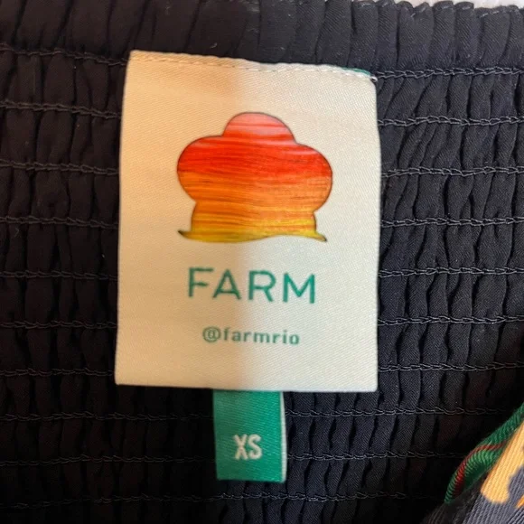 FARM RIO JUNGLE COLORS MINI DRESS SIZE XS